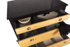 Der Merklinger Outdoor Modul "Irmi" (3 X Breite Schubladen) -Warmes BBQ-Restaurant 005 dermerklinger schubladenmodul 3 outdoorkueche jpg