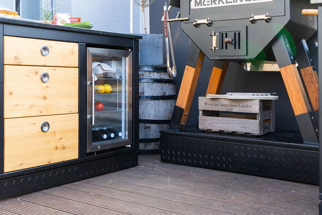 Der Merklinger Outdoor Modul "Maria" (Kühlschrank Rechts + 3 Schubladen + 2 X Dose) 7 Der Merklinger Outdoor Modul "Maria" (Kühlschrank Rechts + 3 Schubladen + 2 X Dose) – Bild 7