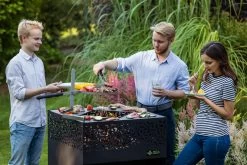 Grillrost Rund Feu Du Jardin Ø 38 Cm -Warmes BBQ-Restaurant 01 grillrost rund