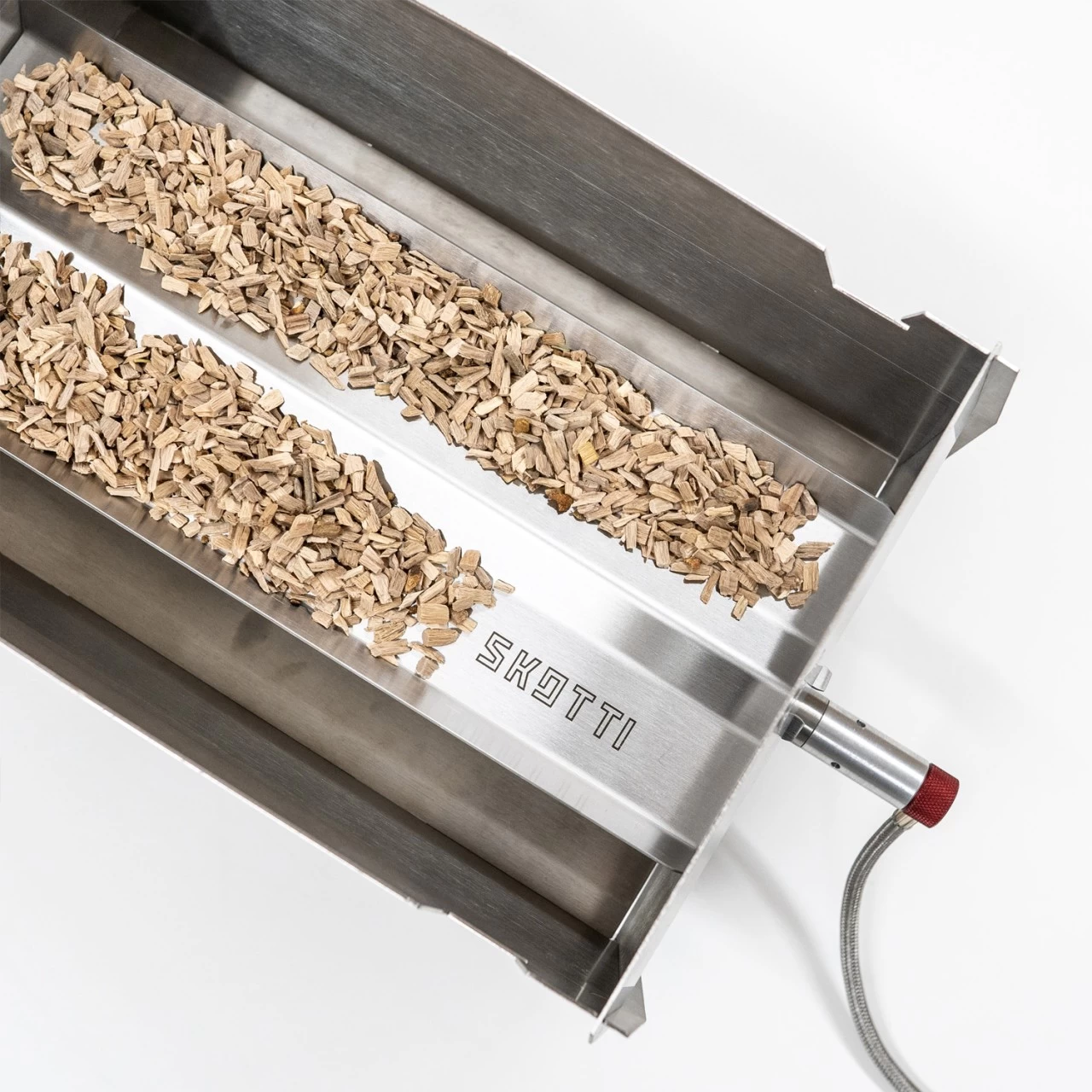 SKOTTI SMAK Räucherschale - Gleichzeitig Hitzeschild Zum Backen - Edelstahl 2 SKOTTI SMAK Räucherschale - Gleichzeitig Hitzeschild Zum Backen - Edelstahl – Bild 2