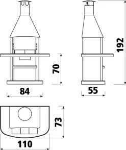 Grillkamin Wellfire AVANTA Mit Edelstahlhaube 5 Grillkamin Wellfire AVANTA Mit Edelstahlhaube -Warmes BBQ-Restaurant 1231 1