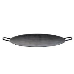 Grillschale Mit 2 Griffen - Eisenwok - Plancha - Grillplatte - 3,5mm Stahl - D: 70cm