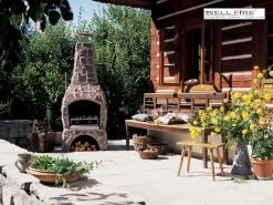 Grillkamin Wellfire LANDAU Rot-braun Mit Natursteinverkleidung 8 Grillkamin Wellfire LANDAU Rot-braun Mit Natursteinverkleidung -Warmes BBQ-Restaurant 1252 2