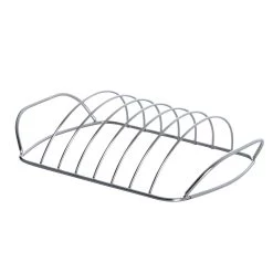 Spareribs Halter Aus Edelstahl - 30x18x8cm - Für Lecker Rippchen Vom Grill