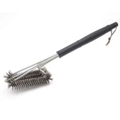 Grillbürste, 44 Cm Lang (3er-Grillbürste Längs, Je 16 X 9 Cm) -Warmes BBQ-Restaurant 12751 grillbuerste edelstahl doppelt 04 1280x1280