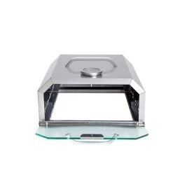 ALLGRILL Pizzaboxx Eckig - Pizzahaube Für Seitenbrenner -Warmes BBQ-Restaurant 12838 pizzaboxx seitenbrenner backofen pizzahaube deckel edelstahl 03SLtn92nikI0yy 1280x1280