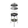 CADAC Carri Chef 50 BBQ / PLANCHA - 50mbar - Mobiler Gasgrill - Grillplatte/Plancha - Deckel