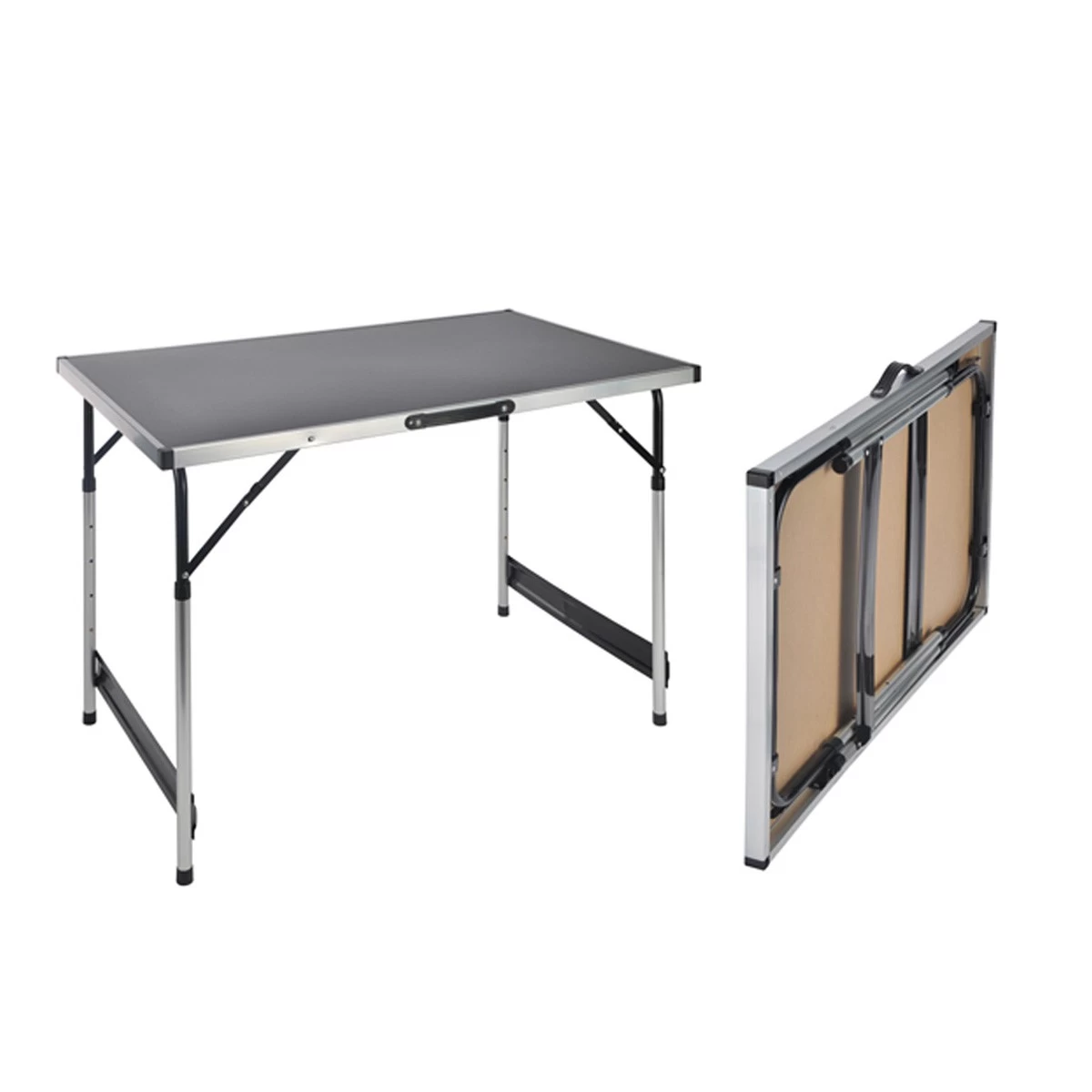 Camping Tisch / Universaltisch 100x60cm - Teleskopfüße (75/80/85/90cm) - Tragbar, Leichtes Aluminium 1 Camping Tisch / Universaltisch 100x60cm - Teleskopfüße (75/80/85/90cm) - Tragbar, Leichtes Aluminium