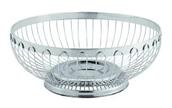 Brotkorb Elegant Silber - 21cm - Verchromt
