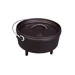Camp Chef Classic Dutch Oven Topf 8" (20cm) - Feuertopf Aus Gusseisen - Mit Füßen