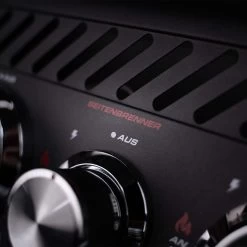 SANTOS S-518 All Black Mit Seiten- Und Heckbrenner, Schwarz, Inkl. Drehspieß, Rostheber & Silikonablage -Warmes BBQ-Restaurant 1e606aabaf2f39039311a4bdbda1a617