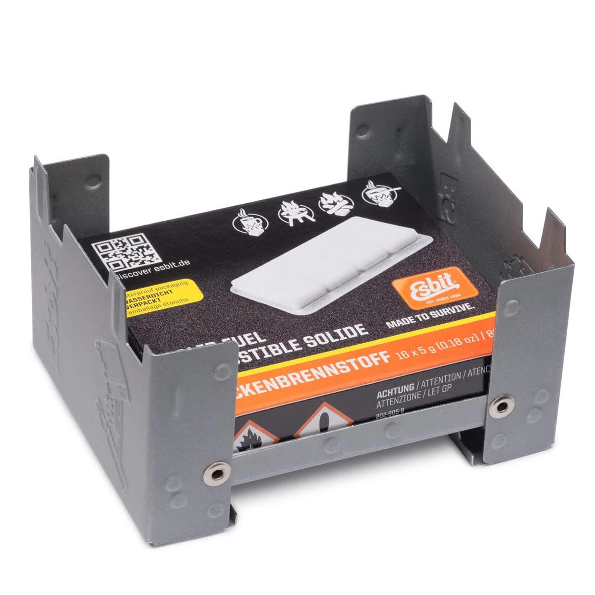 ESBIT Taschenkocher „Klein“ - Inkl. 16x5g Trockenbrennstoff16x5g 1 ESBIT Taschenkocher „Klein“ - Inkl. 16x5g Trockenbrennstoff16x5g