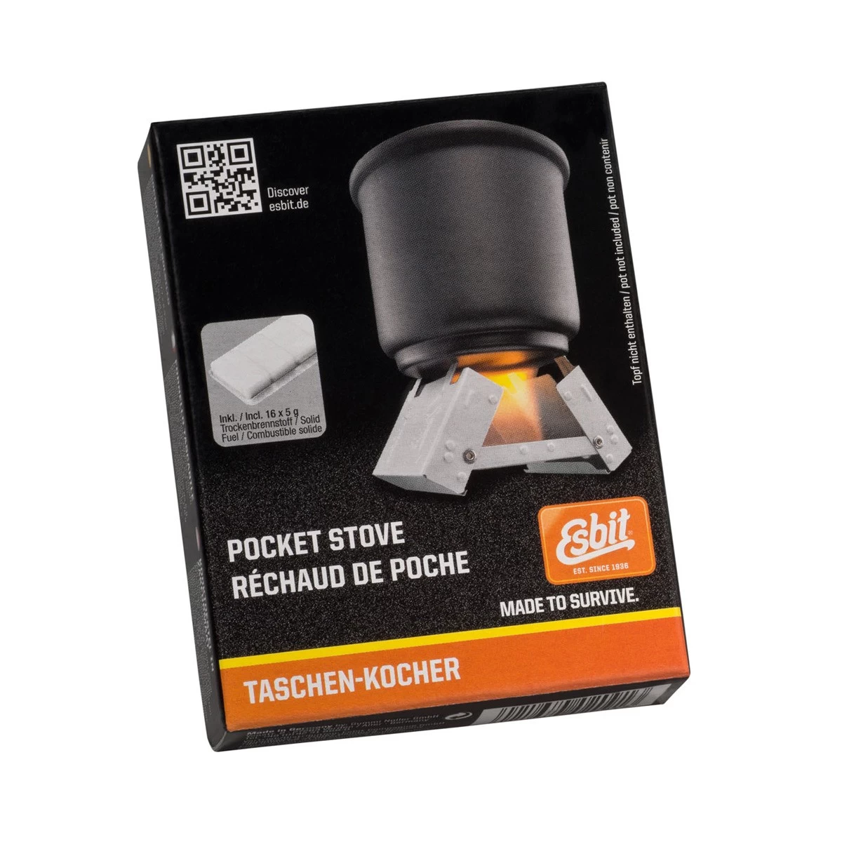 ESBIT Taschenkocher „Klein“ - Inkl. 16x5g Trockenbrennstoff16x5g 3 ESBIT Taschenkocher „Klein“ - Inkl. 16x5g Trockenbrennstoff16x5g – Bild 3
