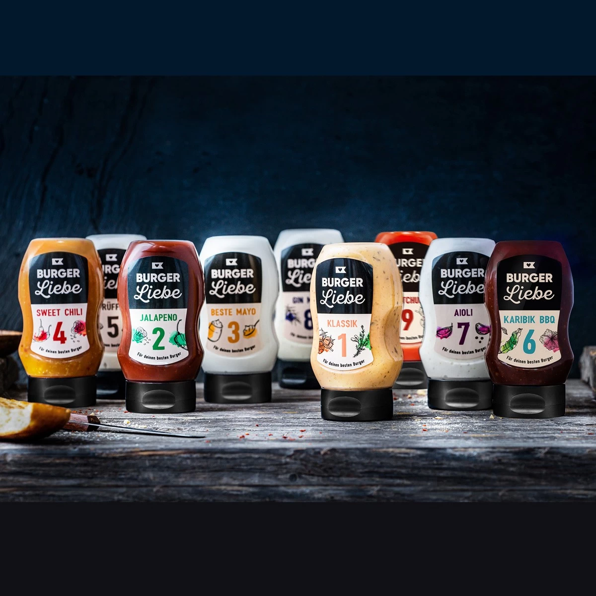 BURGER LIEBE - Geschenkset Mit 9 Burgersaucen - Für Alle Turmbauer Da Draußen! 2 BURGER LIEBE - Geschenkset Mit 9 Burgersaucen - Für Alle Turmbauer Da Draußen! – Bild 2