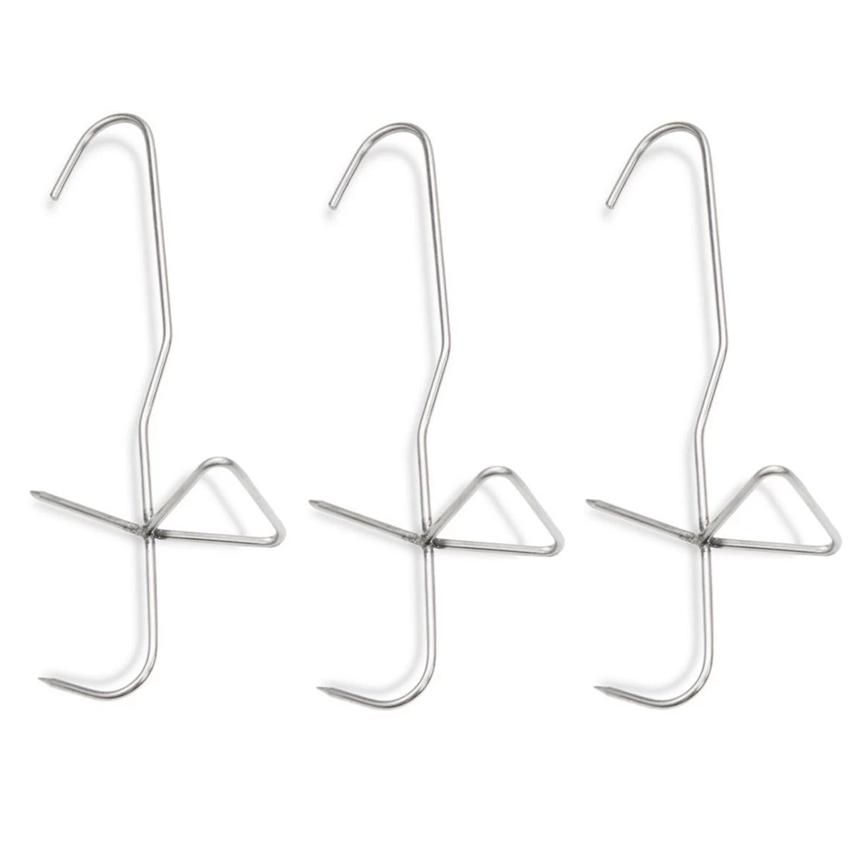 Fischhaken Zum Räuchern - 3er Set Edelstahl - 20cm - Ein Widerhaken 1 Fischhaken Zum Räuchern - 3er Set Edelstahl - 20cm - Ein Widerhaken