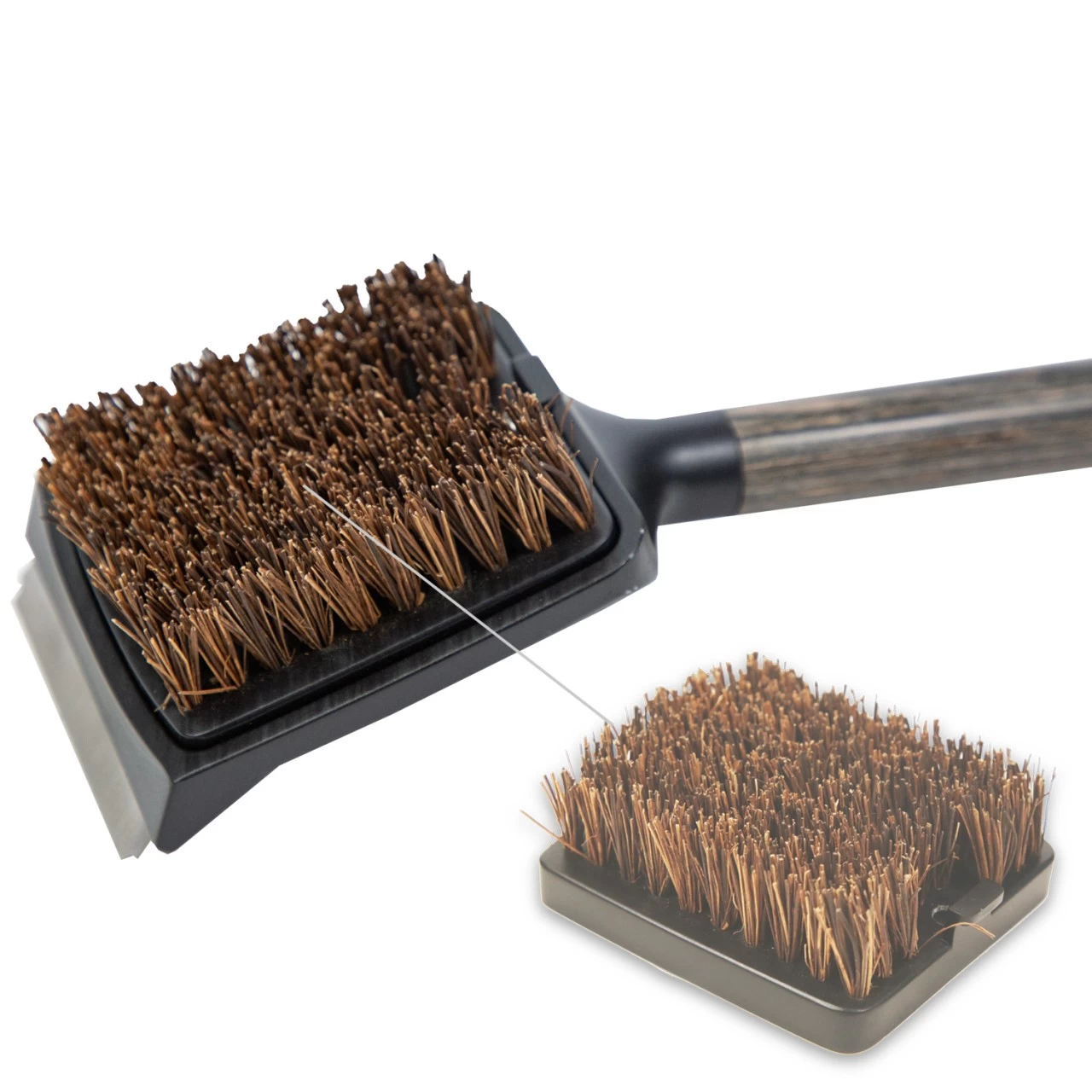 LOUISIANA Grills - Palmyra Reinigungsbürste Lang Mit Schaber 2 LOUISIANA Grills - Palmyra Reinigungsbürste Lang Mit Schaber – Bild 2