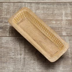 Dekoschale - Rechteckig - Mangoholz - L: 30cm - H: 8cm - Natur, Beige -Warmes BBQ-Restaurant 28390 holztablett dekoschale 2 1280x1280