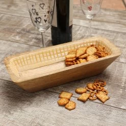 Dekoschale - Rechteckig - Mangoholz - L: 30cm - H: 8cm - Natur, Beige -Warmes BBQ-Restaurant 28390 holztablett dekoschale 6 1280x1280