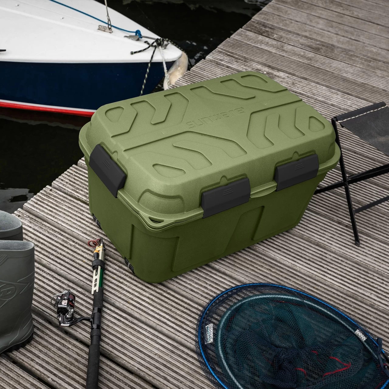 SAFARI - Wasserdichte Aufbewahrungsbox 130 Liter - Griff - Rollen 2 SAFARI - Wasserdichte Aufbewahrungsbox 130 Liter - Griff - Rollen – Bild 2