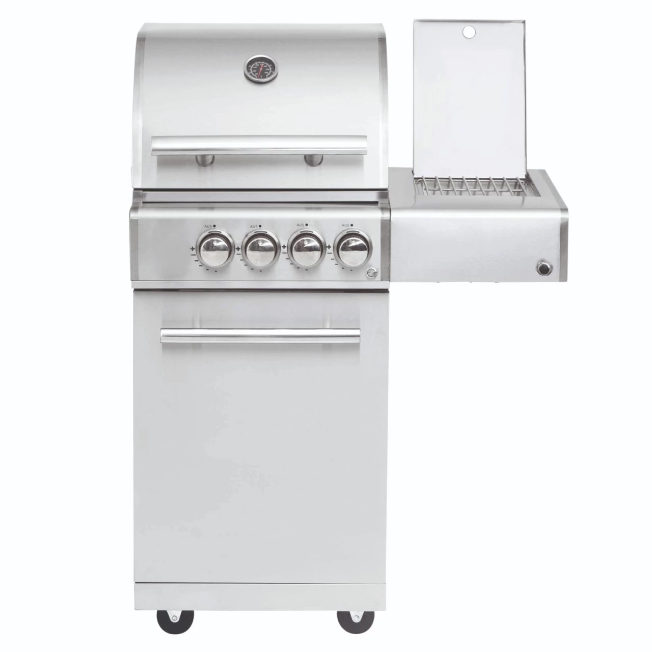 CHEF S Paket B - Basis Silber, 2 Brenner, Backburner, Seitenkocher, Cover, BBQ Paket 2 CHEF S Paket B - Basis Silber, 2 Brenner, Backburner, Seitenkocher, Cover, BBQ Paket – Bild 2