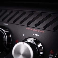 SANTOS S-518 All Black Mit Seiten- Und Heckbrenner, Schwarz, Inkl. Drehspieß, Rostheber & Silikonablage -Warmes BBQ-Restaurant 33b597ed302ebb2c07f43380520b6fe9