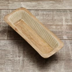 Dekoschale - Rechteckig - Mangoholz - L: 30cm - H: 8cm - Natur, Weiß 8 Dekoschale - Rechteckig - Mangoholz - L: 30cm - H: 8cm - Natur, Weiß -Warmes BBQ-Restaurant 3461 holztablett dekoschale 2 1280x1280