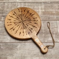 Schneidebrett PUSTEBLUME - Servierbrett - Rund - Mangoholz - Mit Griff - L: 46cm - Natur -Warmes BBQ-Restaurant 3471 schneidebrett pusteblume 2 1280x1280