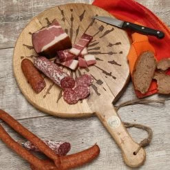 Schneidebrett PUSTEBLUME - Servierbrett - Rund - Mangoholz - Mit Griff - L: 46cm - Natur -Warmes BBQ-Restaurant 3471 schneidebrett pusteblume 5 1280x1280