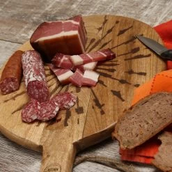 Schneidebrett PUSTEBLUME - Servierbrett - Rund - Mangoholz - Mit Griff - L: 46cm - Natur -Warmes BBQ-Restaurant 3471 schneidebrett pusteblume 8 1280x1280