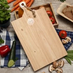 Schneidebrett - Servierbrett - Mangoholz - Mit Kordel - L: 48cm - B: 26,5cm - Natur -Warmes BBQ-Restaurant 3477 schneidebrett 3 1280x1280