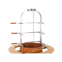 MOESTA-BBQ Bandit FirePlace Set Inkl. Ablagebrett Bambus Und Asado Grill -Warmes BBQ-Restaurant 355fd0117267f3810a102183ba037483