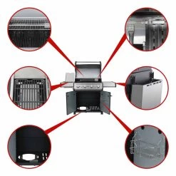 SANTOS S-418 Mit, 30 Mbar Für PT, ES, NL, BE, FR, Schwarz -Warmes BBQ-Restaurant 64355148adbedbfc9a65b292b09e564d