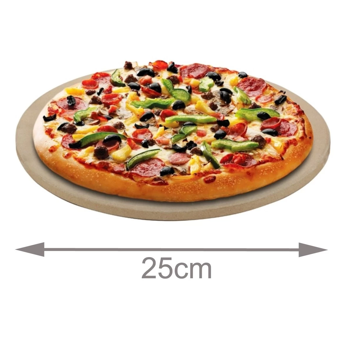 CADAC Pizzastein 25cm - Für SAFARI CHEF 30 - Hitzebeständig Bis 300° 2 CADAC Pizzastein 25cm - Für SAFARI CHEF 30 - Hitzebeständig Bis 300° – Bild 2