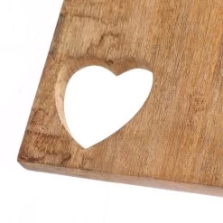 Schneidebrett - Vesperbrett - Mit Herzausschnitt - Mangoholz - Kordel - L: 60cm - Natur -Warmes BBQ-Restaurant 7397 schneidebrett vesperbrett mit herzausschnitt mangoholz kordel 60cm natur 3 1280x1280