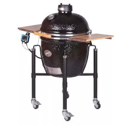 Monolith Classic BBQ Guru Pro 2.0 Inkl. Gestell & Seitentische, Schwarz + DigiQ DX3 -Warmes BBQ-Restaurant 7ad33fe82fffe4361647e59bc0c9205f
