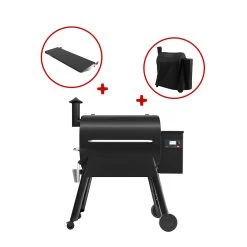 Traeger Pelletgrill PRO D2 780, Schwarz Inkl. Abdeckhaube Und Frontablage -Warmes BBQ-Restaurant 80ced1d9ec926dba6e5d4a3bf168b2c1