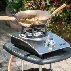 HOT WOK Silver Line 4,5kW - Zündsicherung - Indoor & Outdoor -Warmes BBQ-Restaurant 8834 hot wok silber gaskocher 03 1280x1280