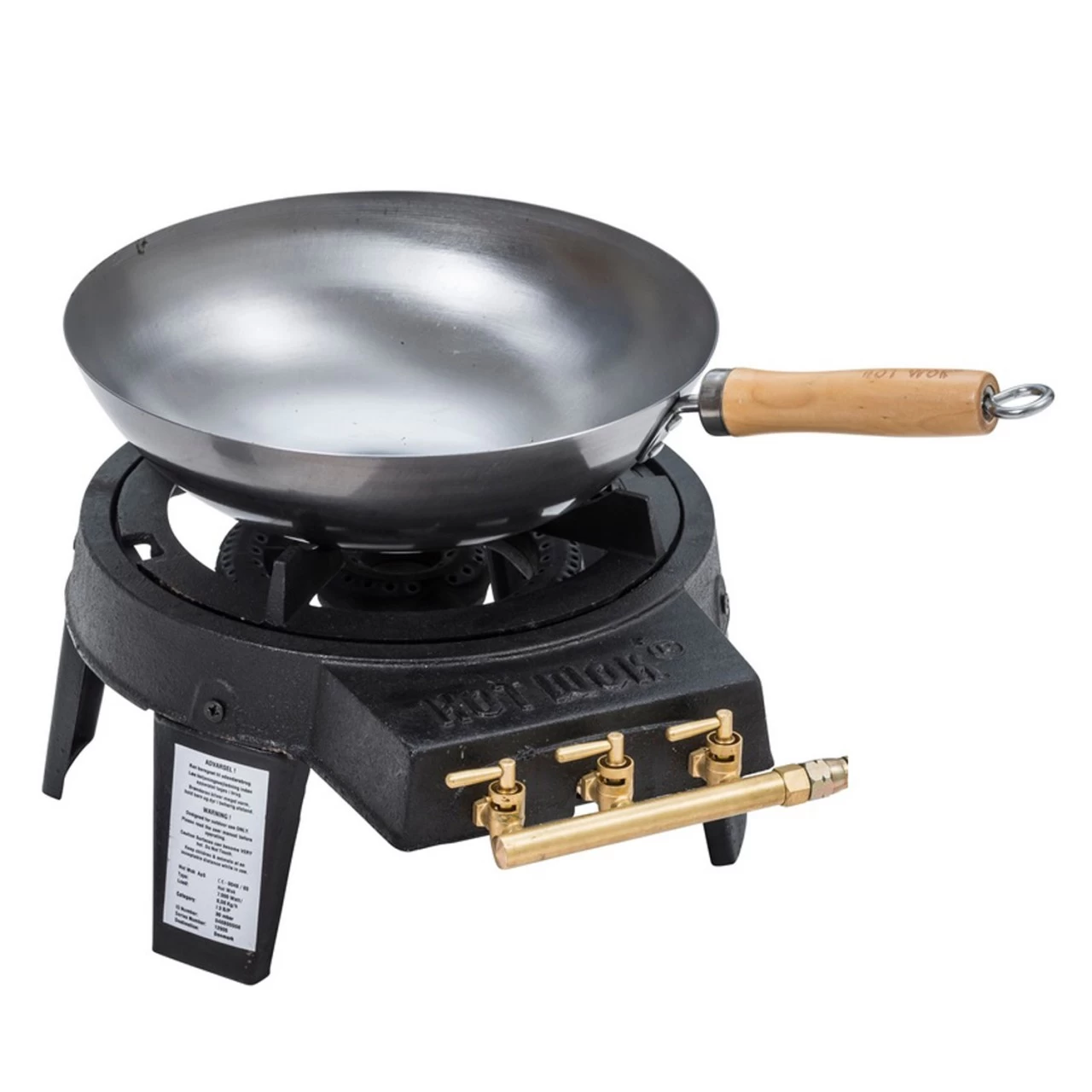 HOT WOK 12kW Gasbrenner Aus Gusseisen Inkl. Wokpfanne 30cm 1 HOT WOK 12kW Gasbrenner Aus Gusseisen Inkl. Wokpfanne 30cm
