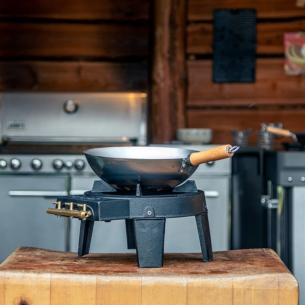 HOT WOK 7kW Gasbrenner Aus Gusseisen Inkl. Wokpfanne 30cm 3 HOT WOK 7kW Gasbrenner Aus Gusseisen Inkl. Wokpfanne 30cm – Bild 3