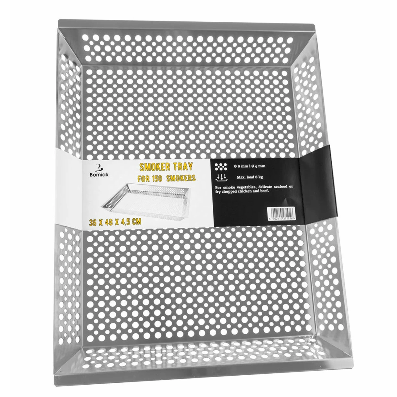 Räucherschale Räucherrost 150 - Edelstahl 48x36x4,5cm 4 Räucherschale Räucherrost 150 - Edelstahl 48x36x4,5cm – Bild 4