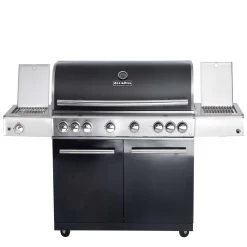CHEF XL Paket C- Basis Black, 6 Brenner, Backburner, Seitenkocher, Steakzone, BBQ Paket