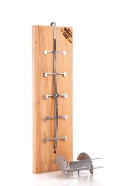 Axtschlag Flammlachsbrett – XXL Kirschholz