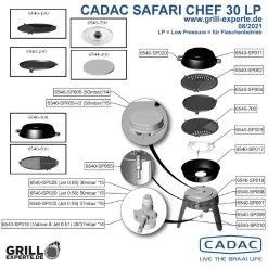 CADAC Ersatzteil - SAFARI CHEF 2 - Tragetasche - 6540-SP006 -Warmes BBQ-Restaurant CADAC SAFARI CHEF 30 LP breakdown 08 2021S0C6HssEgrECL 1280x1280