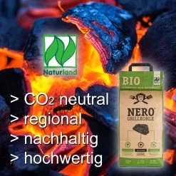 NERO BIO Grill-Holzkohle - 3 X 2,5kg Sack - Garantiert Ohne Tropenholz - Holz Aus Deutschland -Warmes BBQ-Restaurant NERO GRILLKOHLE BIO Holzkohle 2500g sack nachhaltig 02Nqfjx5I0Vj4Nm 1280x1280