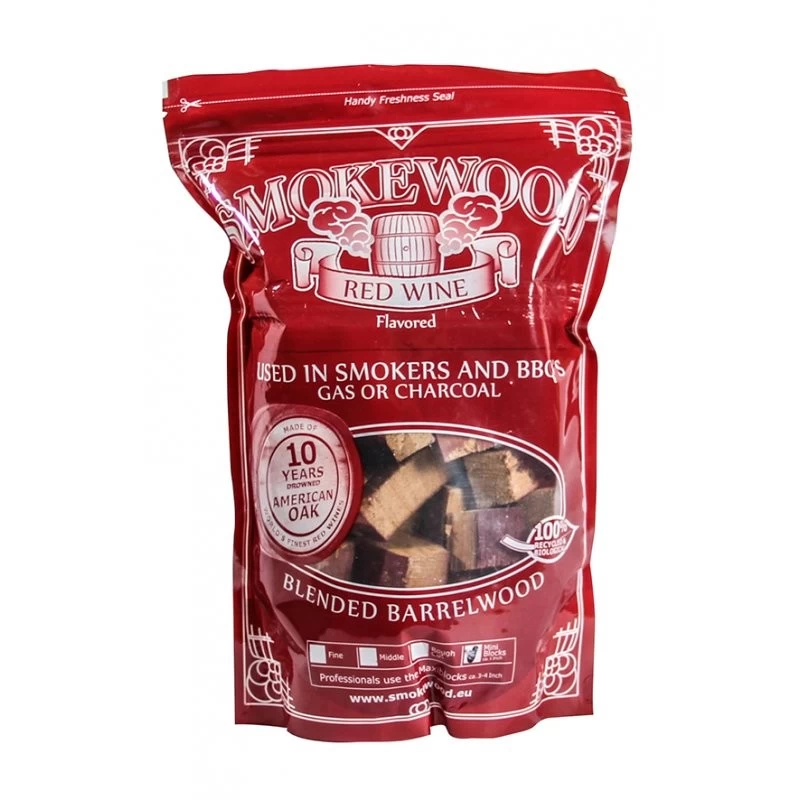 Smokewood Rotwein Mini Blocks - Räucherholz Aus Alten Weinfässern 2 Smokewood Rotwein Mini Blocks - Räucherholz Aus Alten Weinfässern – Bild 2