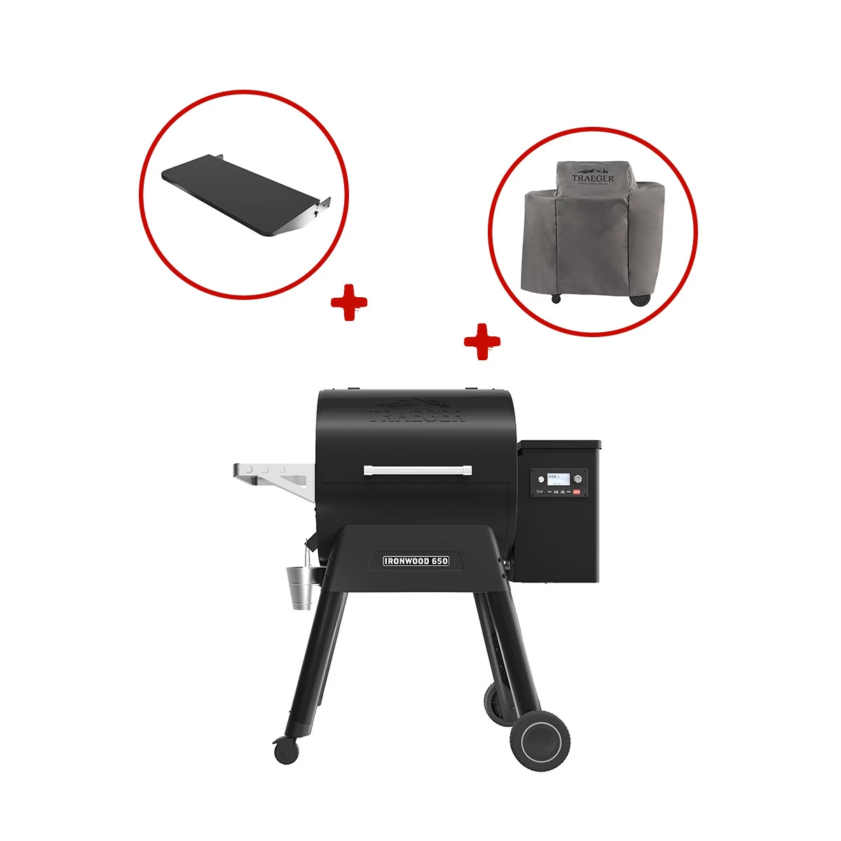 Traeger Pelletgrill Ironwood 650, Schwarz Inkl. Abdeckhaube Und Frontablage 5 Traeger Pelletgrill Ironwood 650, Schwarz Inkl. Abdeckhaube Und Frontablage – Bild 5