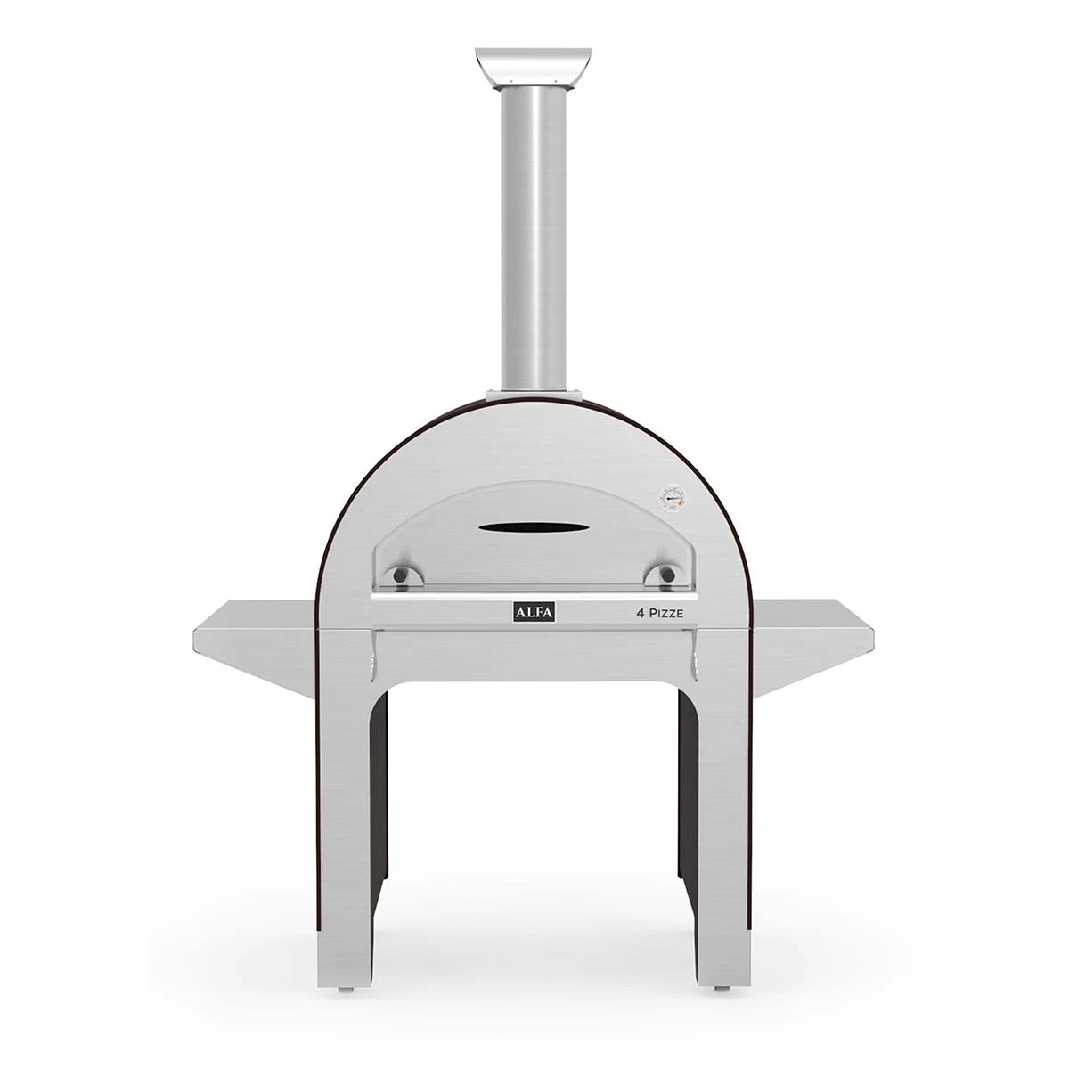 Alfa Forni Pizzaofen 4 Pizze Mit Stand, Holz, Kupfer 2 Alfa Forni Pizzaofen 4 Pizze Mit Stand, Holz, Kupfer – Bild 2