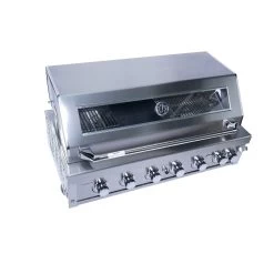 SANTOS Free P-610 Einbaugrill, Edelstahl, Inkl. Gussplatte Und Drehspieß -Warmes BBQ-Restaurant ba961d93631e144bcf277df22c62861b