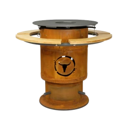 MOESTA-BBQ Bandit FirePlace Inkl. Bambus Ablagen, BBQ-Disk Und Bambus Lasur