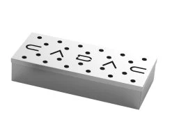 CADAC Smoker Box - Edelstahl Räucherbox 23x9x4cm - Für Gas- Und Kohlegrills